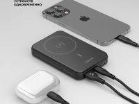 Внешний аккумулятор Deppa NRG MagSafe 10000mAh 15W (33667) (черный)