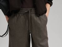 Свободные шорты со льном