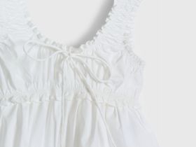 Текстильный топ для девочек, Белый