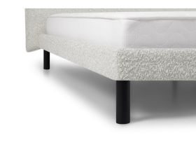 Кровать Кейт 160 Букле Молочно-серый