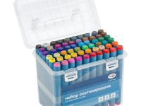 Набор двусторонних маркеров для скетчинга Гамма "Студия" 60 цв., основные цвета, пулевид./клиновид.