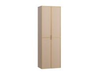 Распашной шкаф Флавир 2-80x245 Букле Кремовый