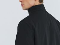 Утеплённая куртка с воротником-стойкой, Черный