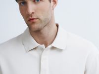 Поло свободного силуэта, Белый