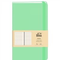 Блокнот в линейку "JOY BOOK" А5 96 л 70 г, иск.кожа, Снежная мята