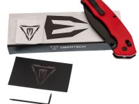 Складной нож Obertech ns-01 thumb stud, сталь VG-10, рукоять G10, красный