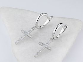Серьги из белого золота э4712сг02210102