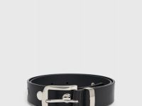 Ремень с декоративными заклёпками, Черный