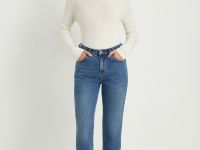 Джинсы mom fit женские