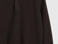 Текстурное вязаное поло, Коричневый