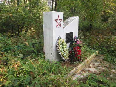 Братская могила советских граждан, замученных и казненных гитлеровцами в 1942 г. Установлен памятный знак