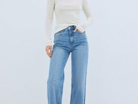 Вязаный джемпер с шерстью, Бежевый