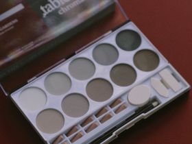 Набор прессованной пастели nuance., Tablette chromatique, серые оттенки, 10 цв., с инструментами