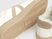 Кеды из натуральной кожи с мехом, Белый