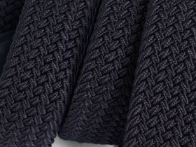 Плетёный ремень с пряжкой, Синий