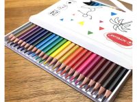 Набор карандашей цветных трехгранных Acmeliae 24 цв, в картонном футляре