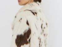 Шуба из искусственного меха, Бежевый