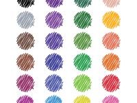 Набор фломастеров Berlingo "SuperTwist" 24 цв., смываемые, рисунок на корпусе, блистер