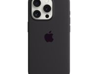 Чехол-накладка Silicone Case Series для Apple iPhone 15 Pro (темно-серый)