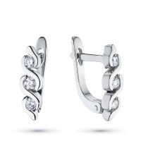Серьги из белого золота с бриллиантами э0901сг08177700