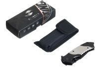 Нож складной Stinger 120 мм, сталь 3Cr13, рукоять сталь, серебристый/черный