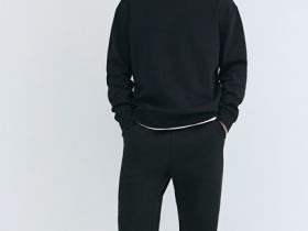 Базовые джоггеры с начёсом, Черный