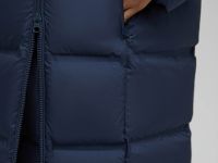 Стеганый пуховик с натуральным пухом