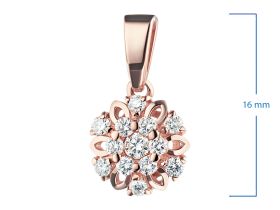 Подвеска из красного золота э0212пд10170800