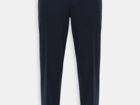 Брюки из хлопка полуприлегающего силуэта