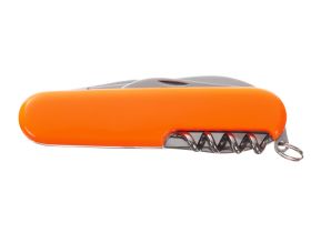 Нож перочинный Stinger 90 мм, 11 функций, оранжевый, в блистере