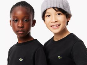 Детская футболка Lacoste из хлопка