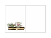 Открытка "НГ. Книги на зеленом"