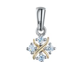 Подвеска из комбинированного золота э4812пд06160700