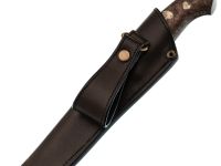 Нож Окский, сталь N690, рукоять карельская береза