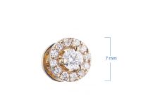 Пусеты из красного золота э0212пс03150200