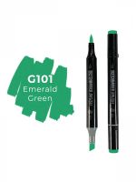Маркер двухсторонний на спиртовой основе Sketchmarker Brush Цвет Зеленый изумрудный