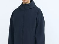 Ветровка с капюшоном, Синий