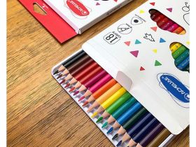 Набор карандашей цветных трехгранных Acmeliae 18 цв, в картонном футляре