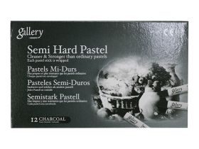 Набор сухой пастели Mungyo "Semi hard pastel" 12 цв (Угольные цвета) полутвердая