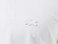 Рубашка унисекс Lacoste Unisex в полоску с вышивкой под крокодила