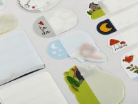 Наклейки бумажные для маркировки MESHU "Little red", 11,5*20 см, пакет европодвес