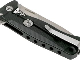 Нож складной LionSteel SR22A BS Mini, сталь Uddeholm Sleipner® Satin Finish, рукоять алюминий (Solid®), чёрный