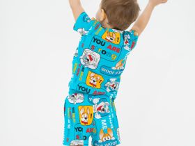 Комплект детский трикотажный для мальчиков: фуфайка (футболка), шорты