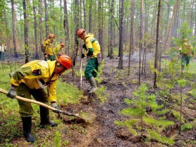 Для борьбы с пожарами в Олекминском и Верхнеколымском районах Якутии выделили дополнительные силы