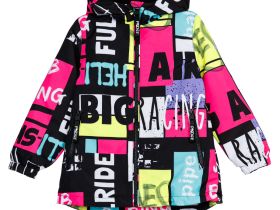 Куртка текстильная с полиуретановым покрытием для девочек (ветровка)