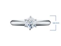 Классическое кольцо из белого золота э4712кц03220892_white