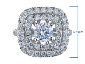 Классическое кольцо из белого золота э4712кц11231255_white