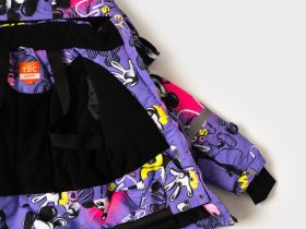 Комплект текстильный с полиуретановым покрытием для девочек: куртка, полукомбинезон