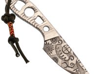 Скелетный нож Волчий Век МиниМасичька "Дип Петроглиф" Custom, сталь 95х18