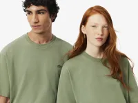 Футболка Lacoste унисекс свободного кроя из органического хлопка